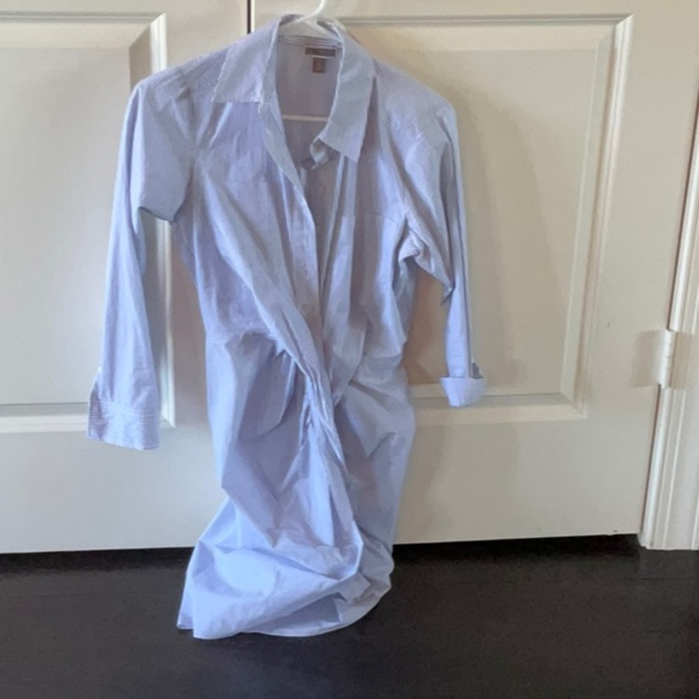 Pinstriped shirt, dress new no tag